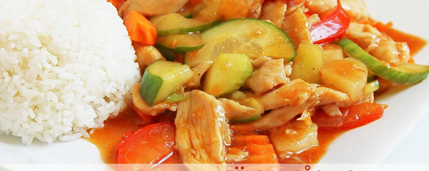 Sötsur sås wok